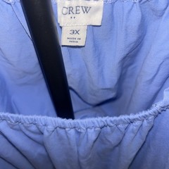 J. Crew Woman’s 3X Smocked Puffed Short Sleeve Blue Cottagecore Mini Dress Comfy