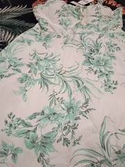 Xtraordinary Sundress Juniors Size 13 White Green Floral Print NWT $64
