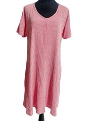 NEW Cut Loose Size Large Crinkle Check Swing Dress $112 Checkered Gingham Boho
