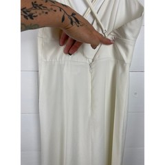 Lovers + Friends White Drape Front Maxi Gown Dress XXS Revolve Wedding