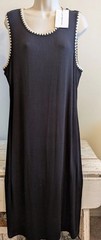 Lucky Brand, Lined, Black, Sleeveless, Dress, XLG