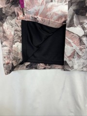 Liz Claiborne Pink/Grey Floral V-Back Stretch Scuba Sheath Dress NWT $72