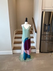 Adriana Degreas Multicolor Silk Maxi Dress Size L