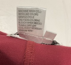 NWOT Winter Silks Dress L Knit Long Sleeve Zip Pockets L Raspberry Red