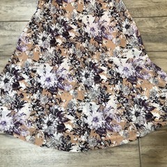 Forever 21 Whimsigoth Floral Slip Dress Cowl Neck Purple Tan Large Fairycore