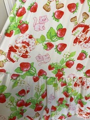 Strawberry Shortcake Babydoll Milkmaid Dress Green L Mod Retro Playful Feminine