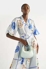 NWOT Oroton Picnic Print Silk Midi Wrap Dress AU/UK 12 US 8 RRP $649