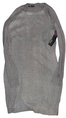 A.N.A A New Approach Silver Foil Gray Sweater Dress NWT Size M