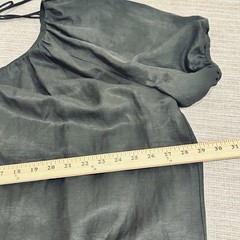 Banana Republic Women&rsquo;s Black Viscose-Linen Mini Shift Dresssize XL