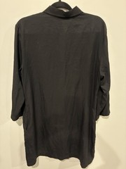 Sotela Remy Black multi-function button down shift dress 100% Tencel Minimalist