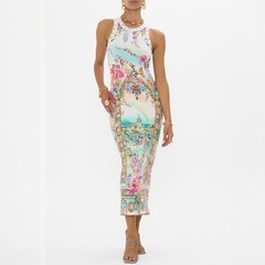 Camilla Muchkinland Dress Size Medium M Jersey Tank Midi Wicked Floral