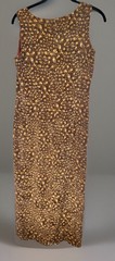 Patrick Collection Women Sleeveless 100% Silk Maxi Dress Brown Side Slit Lined 8