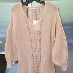 💕SPELL & THE GYPSY💕 Knit Midi Sweater Dress ~ Stone Small/Medium NWT