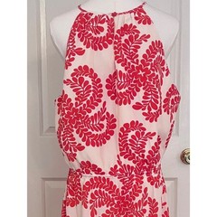 Antonio Melani Coral Fern Halter Mini Dress – Size 14