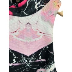 Shareen Collections Australia Abstract Marble Halter Dress Multicolor Size 6