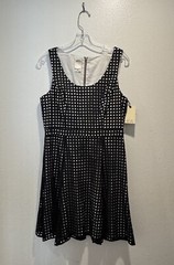 Ali Ro Size 8 Geo Print Eyelet Textured Sheath Dress Anthropologie Preppy Retro