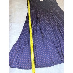 Gap Womens Navy Blue Geometric Diamond Print Smocked Back Cami Dress Small
