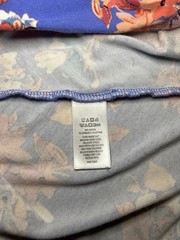 Tabitha Webb Periwinkle Blue Multicolored Short Sleeve Floral Dress Size S
