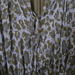 Kate Spade Leopard Print Dress Blue Black Work Office Career Midi Dress