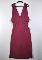 NWT Banana Republic Solid Maroon Lenzing Ecovero Splash Sweater Dress Womens XXL