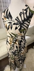 Civico 51 | Tropical Tiered Belted Maxi Dress – Made in Italy, Sz S