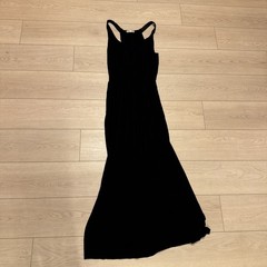 Matty M Women&rsquo;s Soft Knit halter Split Hem Maxi Dress Black Size M resort Style