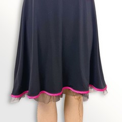 2000s Ruby Rox Size S Strapless Tutu Dress Pink Bow Tulle Trim Party Homecoming