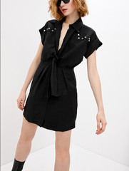 Sandro Women&rsquo;s Sheath Dress Black FR 36 / US 4 S SFPRO00473