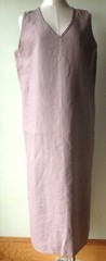 FLAX Designs LINEN Two Way DRESS L NWT Maxi Dress MAUVE HOMESPUN