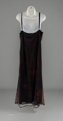 Cider Brown Sheer Rose Print Spaghetti Strap Maxi Dress Size 1XL