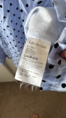 Sofie the label Jacquelyn blue polka dots midi dress medium