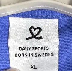 Daily Sports Golf Dress XL Sleeveless Sweden Athleisure Blue Silver Snap Pockets