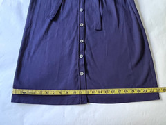 Brooks Brothers Navy Pique Short Sleeve Button Front Dress with Belt Size M
