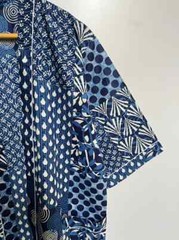 Indian Vintage 100% Cotton Long Beach Maxi Kaftan Dress One Size Caftan Kimono