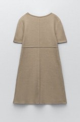 NWT ZARA Basic Soft Dress Light Camel Size Large