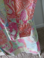 Vintage Lilly Pulitzer White Label Patchwork Dress RARE Tropical