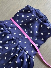 Self Portrait Self-Portrait Satin Midi Dress Strapless Navy Blue White Size US 0
