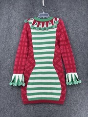 Tipsy Elves Gaudy Garland Sweater Dress Women’s Medium Christmas Holiday