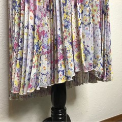 Plenty Dresses by Tracy Reese white blue yellow accordion pleat midi dress 4
