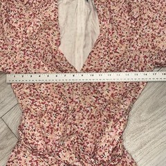MINKPINK Mini Wrap Dress Women M Floral Puff Sleeve Tie Waist Cottagecore NWOT