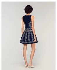 Sandro Jacquard weaving Embroidery Knitting tank Dresses