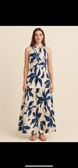 1.STATE Women&rsquo;s Floral Tiered Dress Blue/White Flowers Size XS NWT