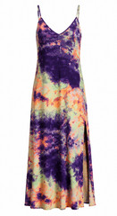 True Rock Tie Dye Maxi Dress With Side Slit Size XL