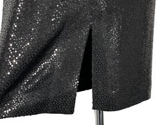NWT ST. JOHN Knits Black Sequin Stretch Crepe Sheath Shift Dress sz 16 $1495