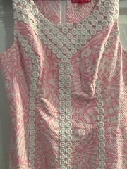 NWT Lilly Pulitzer MACFARLANE STRETCH SHIFT DRESS Pelican Pink Sea Cups Sz 6🪸