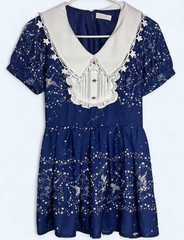 Liz Lisa constellation print set in navy