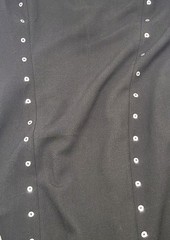 Calvin Klein Dress 12 Black Sleeveless Sheath O-Ring Grommet Career NWT CD3X1B35