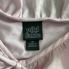 Wild Fable Pink Butterfly Ruffle Cami Maxi Dress XS Coquette Feminine