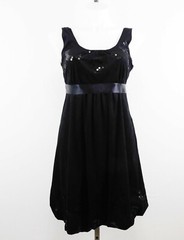 Hazel Women Dress, Size M, Black, 100% Polyester