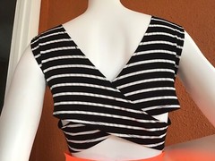 Double zero Dress stripe/Solid Sleeveless,Cut Out, Lined,STRETCH,L, Multicolor.